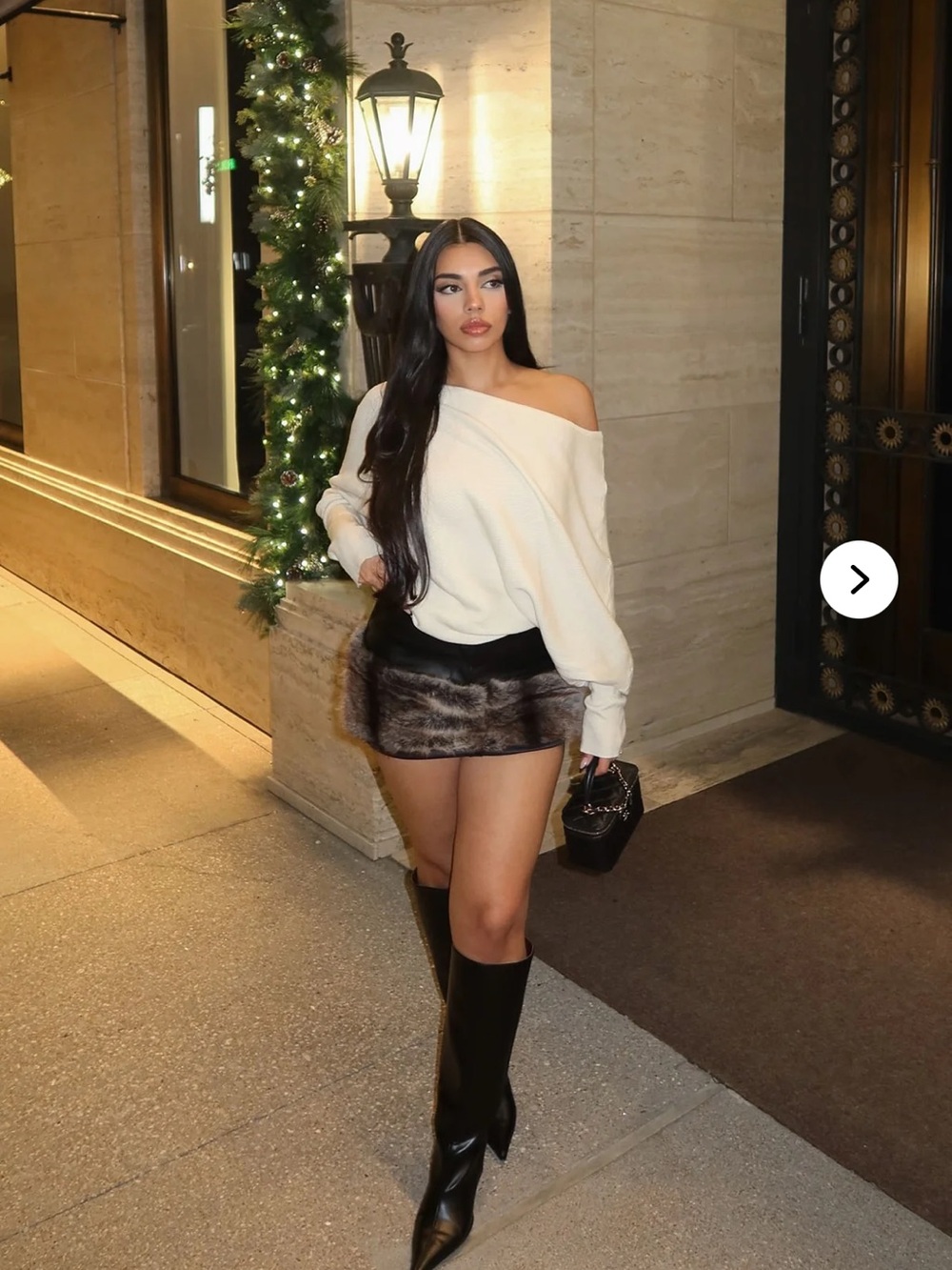 Fashion Nova Karly Off-Shoulder Cream Sweater